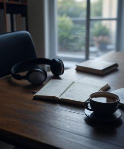 a serene workspace